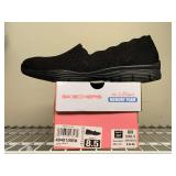NEW SKECHERS BLACK SLIP ONS SIZE 8 1/2M - UP MASTER CLOSET 2