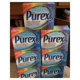 7 BOXES PUREX LAUNDRY DETERGENT - UP MASTER BATH