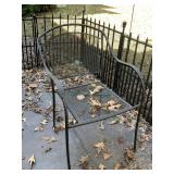 BLACK IRON BARREL BACK CHAIR - SIDE PORCH