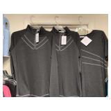 LADIES ATHLETIC WEAR - 11 TOPS, 3 PANTS (SIZE LARGE- 8 NEW W/ TAG) - UP MASTER CLOSET 2