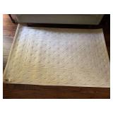 KARASTAN CHAUMIERE COLLECTION IVORY LATTICE II WOOL & ACRYLIC RUG 3