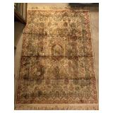 SILKEN TOUCH RUG (GOLD/BROWN/RUST) WITH FRINGE 3 FT 3 IN X 4 FT 11 IN - UP MASTER BED