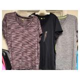 LADIES ATHLETIC WEAR - 10 TOPS (SIZE 2XL- 2 NEW W/ TAG) - UP MASTER CLOSET 2