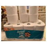 21 ROLLS OF TOILET PAPER (MOSTLY MEGA ROLLS) - UP HALL BATH CLOSET