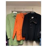 3 LADIES JACKETS - SIZE SMALL (3/4 WESTBOUND JACKET, 3/4 RALPH LAUREN RAIN SLICKER, LONG WHITE STAG RAINCOAT) - UP MASTER BED