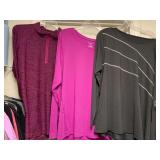 LADIES ATHLETIC WEAR - 10 TOPS (SIZE 2XL- 4 NEW W/ TAG) - UP MASTER CLOSET 2