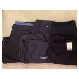 6 PAIR 2XL ATHLETIC PANTS (1 NEW W/ TAG) - UP BED 1