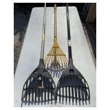 3 SHRUB RAKES - GARAGE