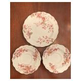 SILICON CHINA "WASHINGTON" - BREAD/BUTTER PLATE & 2 SAUCERS - DINING ROOM