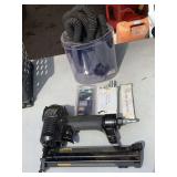 CHICAGO AIR BRAD/NAIL/STAPLER GUN WITH AIR HOSE IN SMALL CRATE - GARAGE