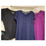 LADIES ATHLETIC WEAR - 10 TOPS (SIZE LARGE- 2 NEW W/ TAG) - UP MASTER CLOSET 2