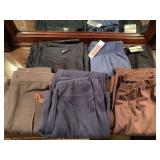 6 PAIR ATHLETIC PANTS SIZE SMALL (2 NEW W/ TAGS) - UP MASTER BED