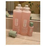 2 NEW BOTTLES 16.5 FL OZ CLINIQUE #3 CLARIFYING LOTION & ONE 2 FL OZ BOTTLE - UP MASTER BATH