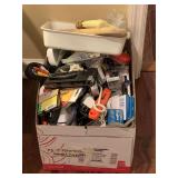 MYSTERY BOX FULL OF ASSORTED OFFICE/ELECTRICAL/SMALL TOOLS & MORE - DEN