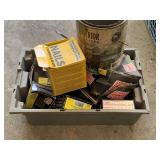 CRATE FULL OF NAIL, SCREWS & MORE (CRATE INCLUDED) - GARAGE