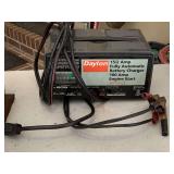 DAYTON 15/2 AMP FULLY AUTOMATIC BATTERY CHARGER 100 AMP ENGINE START - GARAGE