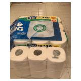 18 MEGA ROLLS OF TOILET PAPER & 6 DOUBLE ROLLS OF TOILET PAPER - UP MASTER BATH