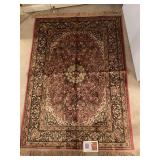 SILKEN TOUCH RUG (GOLD/BROWN/RUST) WITH FRINGE 3 FT 3 IN X 4 FT 11 IN (NEW W/ TAG) - UP MASTER BED