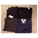 4 SMALL ATHLETIC PANTS (3 NEW W/ TAGS) - UP BED 1