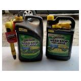 TWO 1.33 GALLON SPECTRACIDE WEED STOP FOR LAWN - GARAGE