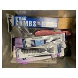 DRAWER FULL OF NEW HAIR COMBS, NEW FANCY PICKS, NEW HAIR BRUSHES & MORE - UP MASTER CLOSET 2