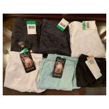 5 NEW PAIR SIZE LARGE/7 MAIDENFORM & BAIL TUMMY CONTROL PANTIES - UP MASTER BED