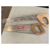 2 CRAFTSMAN HAND SAWS - GARAGE CLOSET