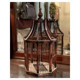 WOOD/METAL BIRD CAGE 21" TALL X 10" WIDE X 10" DEEP - UP MASTER BED