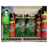 4 NEW CANS SPECTRACIDE WASP & HORNET KILLER & 2 NEW CANS RAID ANT & ROACH SPRAY & MORE - UP MASTER CLOSET 2