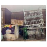 LOT TO INCLUDE WIRE ORGANIZER BASKETS, PAPER TOWELS & MORE - KITCHEN