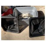 2 NEW COLLAPSIBLE BAGS, ROPE, BUNGEE CORDS & MORE (INCLUDES CRATE) - GARAGE