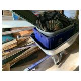 KOBALT WHEELBARROW FULL OF LANDSCAPE EDGING & MORE - SHED
