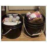 2 BUCKETS OF ASSORTED LIGHT BULBS - LAUNDRY