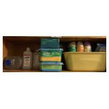 SHELF LOT OF ASSORTED AIR FRESHENERS, SWIFFER PADS & MORE - LAUNDRY