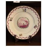 ANTIQUE "MALMAISON" HAVILAND SALAD PLATE MADE IN FRANCE ON STAND - LIVING ROOM
