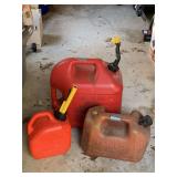 3 GAS CANS - GARAGE