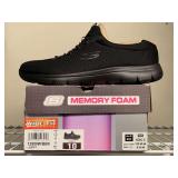 NEW SKETCHERS BLACK SLIP ONS SIZE 10 WIDE - UP MASTER CLOSET 2