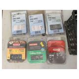 6 NEW CHAINSAW CHAINS (ONE 10", THREE 14", TWO 16") CONTAINER INCLUDED - GARAGE