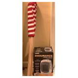 LASKO ENDURANCE CERAMIC HEATER & 11 NEW AMERICAN FLAGS ON POLES 32" TALL - UP MASTER BED