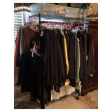 CLOTHES RACK (RACK ONLY - DOES NOT INCLUDE CONTENTS) 34 1/2" LONG X 22" DEEP X 66" TALL ***SPECIAL PICKUP INSTRUCTIONS - UP MASTER BED