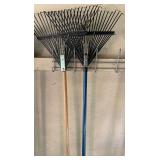2 YARD RAKES - GARAGE