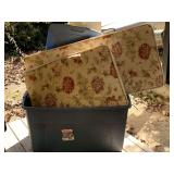 EXTRA LARGE CRATE FULL OF OUTDOOR CUSHIONS (CRATE W/ LID INCLUDED) - SIDE PORCH