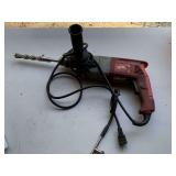 VINTAGE HEAVY DUTY MILWAUKEE HAMMER DRILL - GARAGE