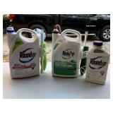 2 GALLONS OF ROUNDUP WEED & GRASS KILLER (ONE FULL, ONE 1/2 FULL) - GARAGE