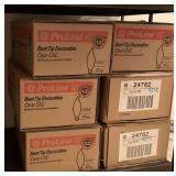 6 BOXES OF CHANDELIER BULBS 40W SMALL BASE - UP HALLWAY