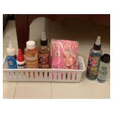 ASSORTMENT OF LACE WIG BOND, WIG CAP & MORE (CONTAINER INCLUDED) - UP MASTER BATH