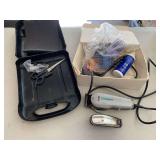 DOG LOT TO INCLUDE WAHL TRIMMERS & ATTACHMENTS - GARAGE