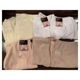 7 NEW PAIR SIZE 3XL LADIES BALI PANITES (WHITE/PINK) - UP MASTER BED