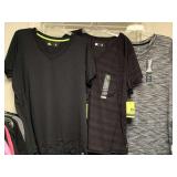 LADIES ATHLETIC WEAR - 10 TOPS (SIZE 1XL- 9 NEW W/ TAG) - UP MASTER CLOSET 2