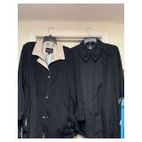 2 LADIES 3/4 JACKETS/COATS - SIZE EXTRA LARGE - NAUTICA ZIP FRONT & DENNIS BASSO RAINCOAT - UP MASTER BED
